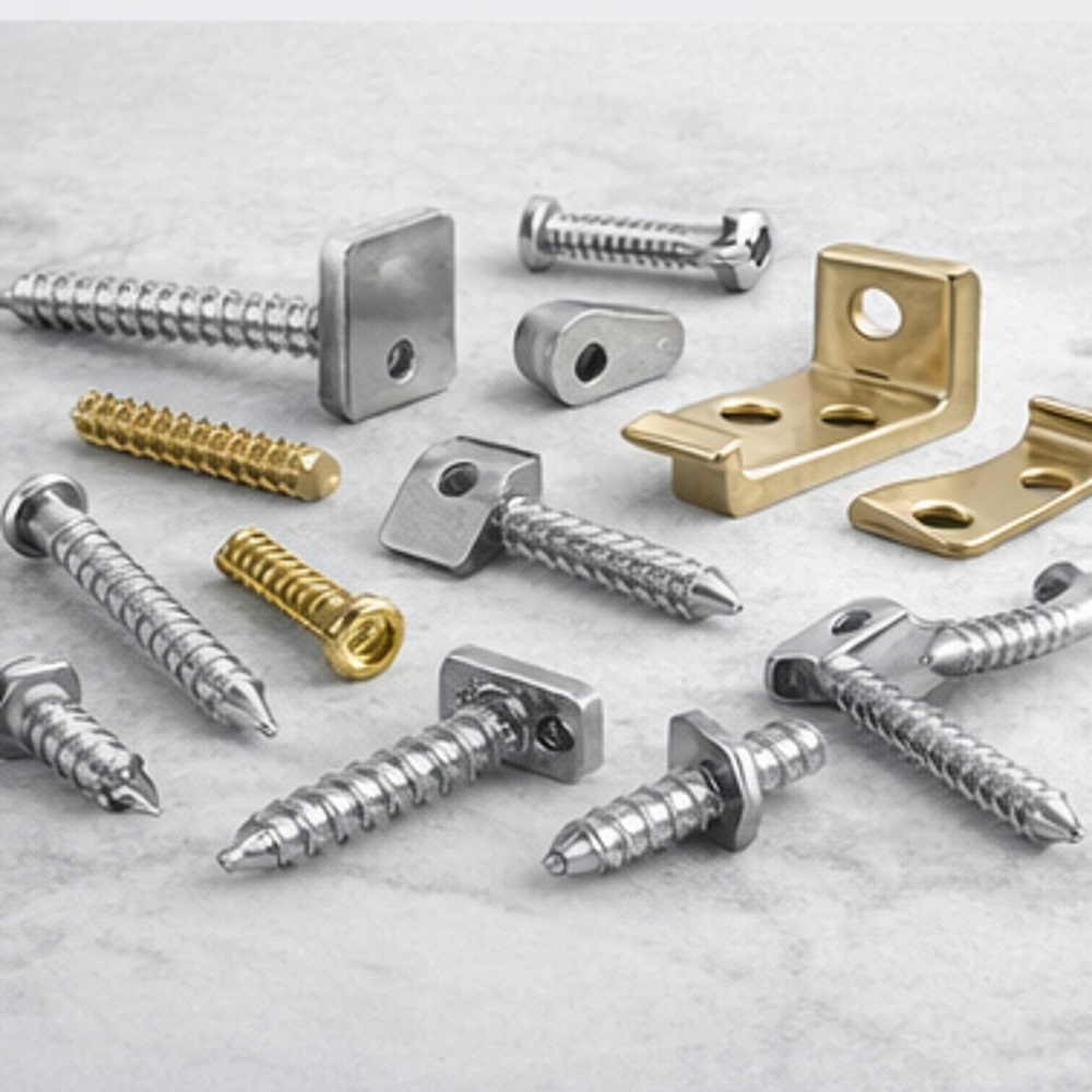 Furniture hardware accessories including screws, brackets and fittings