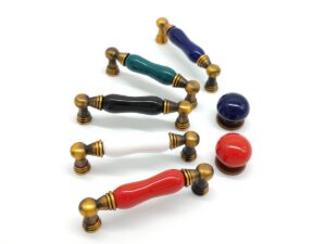 Different surface finishes for cabinet handles and furniture hardware