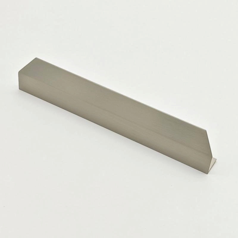 Brushed nickel aluminum profile handle for drawers, cabinets, wardrobes, and furniture
