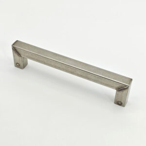 Raw finish stainless steel square cabinet pull handle for furniture drawers and cabinets