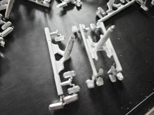 Zinc alloy cabinet handle casting parts before polishing