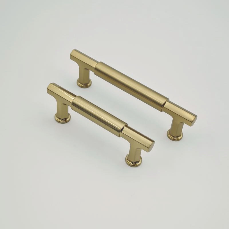 Brushed Gold Square Cabinet Pull Handle