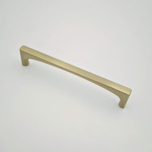 Brushed brass square cabinet handle for kitchen cabinets, drawers, wardrobes, and furniture