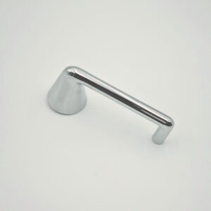 Modern polished chrome door pull handle for interior doors and furniture